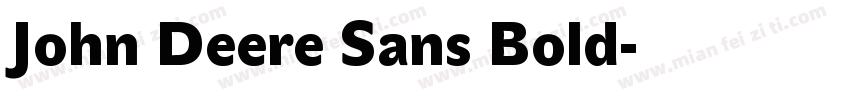 John Deere Sans Bold字体转换